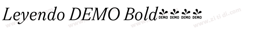 Leyendo DEMO Bold字体转换